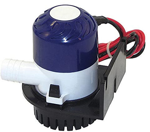 Shoreline Marine Fully Submersible Bilge Pump, 800GPH with ¾’ Outlet Hose Barb