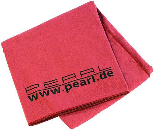 PEARL Microfaser Badetuch: Extra saugfähiges Mikrofaser-Badetuch, 180 x 90 cm, weinrot (Reisehandtuch, Microfaser Strandtuch, Wellness)