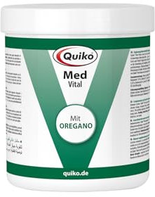 Quiko Med 250g - Ergänzungsfuttermittel mit Oregano für Ziervögel und Brieftauben