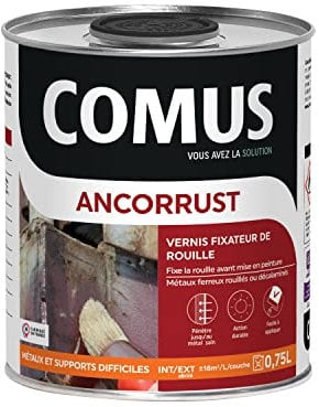 ANCORRUST 0.75L - Vernis fixateur de rouille avant mise en peinture - COMUS