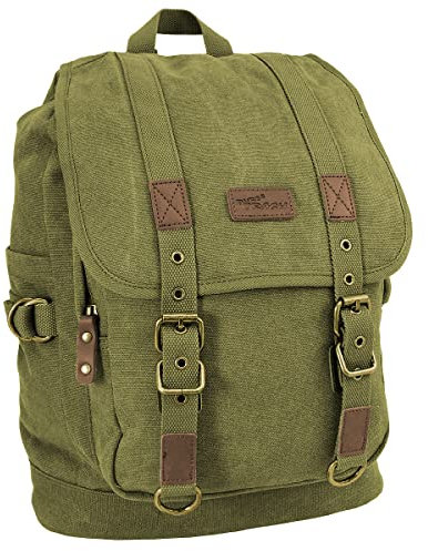 PureTrash Rucksack, Canvas, PT,oliv