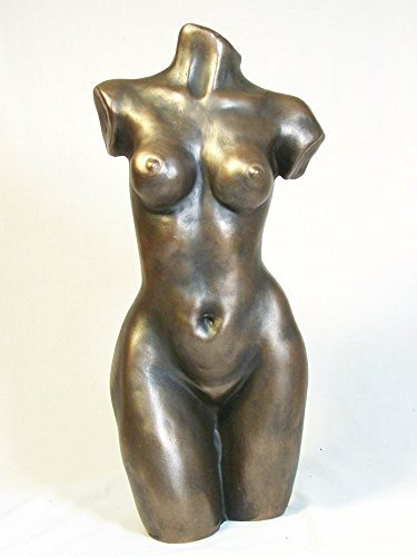 Skulptur Statue Figur, Kaltguss-Bronze Torso einer Frau, von Lluis Jordà