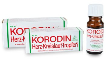Korodin Herzkreislauftropfen aus Weißdornfrucht-Fluidextrakt und D-Campher, bei Schwindel infolge niedrigen Blutdrucks, Spar-Set 2x100ml