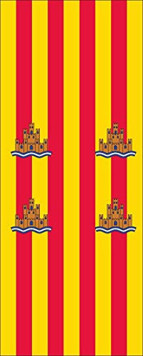 flaggenmeer® Flagge Ibiza 110 g/m² ca. 200 x 80 cm mit Hohlsaum für Ausleger