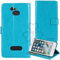 TienJueShi Blue Book Stand Retro Business Flip Leather Protector Phone Case For Doro 5516 2.4 inch Cover Etui Wallet