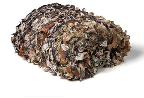 LOOGU Tarnnetz Bundeswehr Jagd Outdoor Sonnenschutz Tarnung Sichtschutz für Garten Freizeit Camping Party Bars Deko Tarn Waldlandschaft Camouflage Netz, Tree Camo Bionic 1.0 2x8M