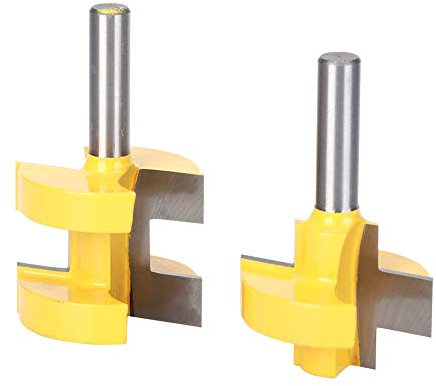2 Piezas 8mm Vástago Fresa de Dientes Cuadrados, Fresa de Corte para Carpintería Herramienta para Trabajar la Madera (8*11)