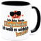 Ich bin kein Klugscheißer weiß es besser Handwerker Büro Arbeitskollegen Kollegin Kollege Arbeit Chef Fun Spruch Tasse Lustig Becher Kaffeetasse witzig angeber wortschatz proll sachen nerd klug schlau