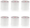 6 Rolls 0.8mm Flat Elastic Cord for Jewelry Making, 60m/65yard Elastic String for Bracelet, Stretchy Bead Cord, Stretch Thread Beading Cord for Necklace Beading Crafts, White