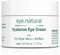 Eye Natural Anti-Aging Augencreme – 50ml mit Hyaluron, Bio Aloe Vera und Koffein – Vegane Augencreme gegen Falten, Schwellungen und Augenringe für die tägliche Augenpflege