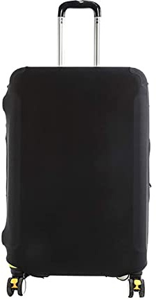 Anawakia Elastisch Einfarbig Kofferhülle Koffer Abdeckung Schutzhülle Kofferschutzhülle Kofferbezug Luggage Gepäck Cover (Schwarz,S 18-20 Zoll)