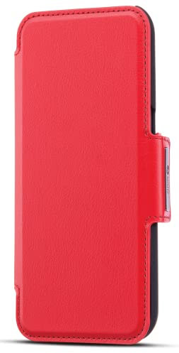 Doro - Étui-Portefeuille d'origine pour Smartphone 8100/8200/8220 - Protection Complète - Fonction Portefeuille - Rouge