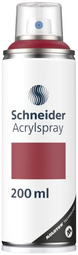 Schneider Paint-It 030 Supreme DIY Acryllack (hochdeckende Sprühfarbe, UV-beständig, 200 ml, Acrylspray für fast alle Untergründe) royal red matt