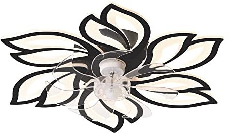REYDELUZ Ventilador De Techo Con Luz Led Regulable LáMpara De Techo Moderna Con Control Remoto 3 Temperatura De Color Y 6 Velocidades Ventilador De Techo Con IluminacióN Para