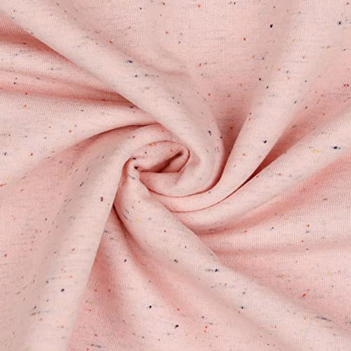 0,5m Sweat-Stoff Cosy Colours Meterware Oeko-Tex Sweatstoff Sweat Farbwahl, Farbe:017 - rosa