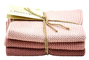 Solwang Wischtuch Rosa Kombi Rauch 3er Set Tücher Wischlappen Wischtücher