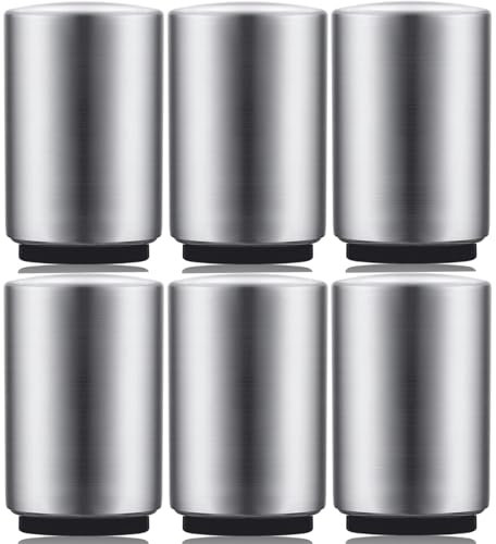Paquete de 6 abrebotellas de cerveza de alta calidad (plateado), abrebotellas automáticos, abridor de cerveza de acero inoxidable, no daña la tapa de la botella, abrebotellas portátil para bares,