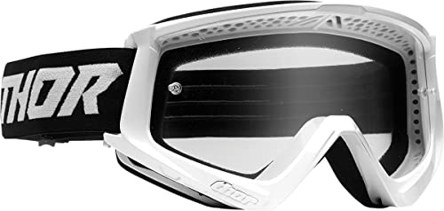 Thor MX Cross Brille Combat Racer Schutzbrille weiss