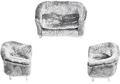 Harilla 3 Puppenhaus möbel – Puppen – Sofa, Grau, 1/25