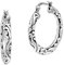 AeraVida Bohemian Vintage Filigrane V-Lock Boho Sterling Silber Creolen | Filigrane Klassische Sterling Silber Creolen | Böhmische Ohrringe für Frauen, Metall