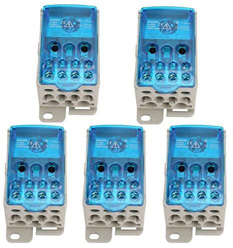 Verbindungsdose, 5 Stück, UKK-400A Elektrische Klemmleiste, Verteilerdose, Neutrale Klemmleiste, für Verteilerschränke, Hochspannungsschränke