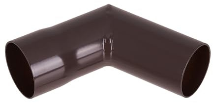 Renoplast® R50 Aluminium Fallrohrbögen | Ecke 87º DN 40mm Braun | Dachrinnen Regenrinne Dachentwässerung Blechkantprofile | Gartenhaus Carport Terrasse Balkon-Steckrinne | Rinne für Dach