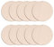 ENLACE Lot de 10 disques ronds en bois avec trou - 10 cm de diamètre - Pour bricolage, artisanat, décoration suspendue, peinture, panneaux de porte