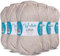 Wollidu Lina Wolle zum Stricken und Häkeln 500g 80% Polyacryl 20% Schafwolle Mulesing-frei Oeko-Tex 5x 100g/90m Häkelwolle/Strickwolle - Sandfarben