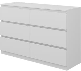 Vicco Kommode Calisto, Kommodenschrank, Weiß/Weiß, 120 x 78.5 cm