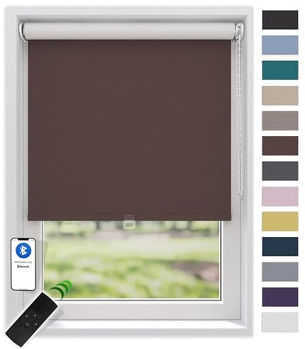EFIXS Thermorollo White Reflex, Breiten: 40-240, Höhe bis 275 cm, Hier 210 x 190 cm (BxH) Braun, Verdunklungsrollo, Kettenzug, Springrollo, Motor
