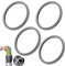 QOTSTEOS 4 piezas de juntas de repuesto, anillos de sellado de goma, parte para Nutrib-Ullet, accesorios de repuesto para batidora serie 900 600 W y 900 W
