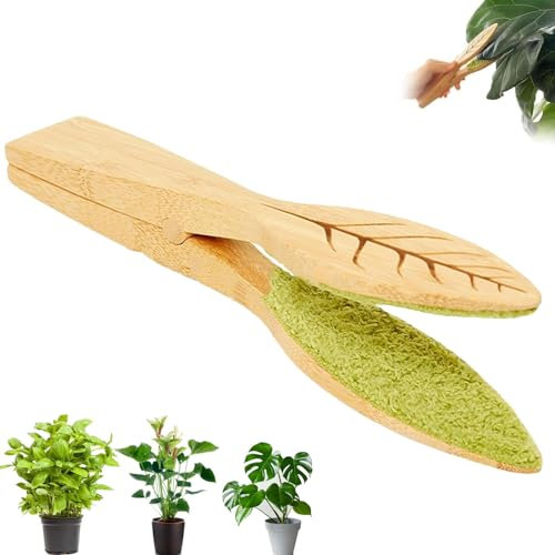 enseak Tongs De Plant Leaf,Pinces De Nettoyage en Forme De Feuille,Brosse De Nettoyage De Feuilles pour Plant,Fournitures De Nettoyage en Forme De Feuille