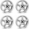 4x Borbet Felgen F 6x15 ET40 4x100 brilliant silver kompatibel mit Opel Adam Agila Corsa Karl Meriva Tigra