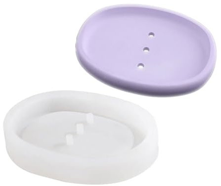 YUHANGCIYE Moule pratique en silicone pour porte-savon - Fait à la main - Boîte de rangement - Moule en résine époxy - Moule en silicone - Décoration (3#)