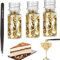 3 Flaschen Blattgold Außerdem eine Gerade Pinzette Dekoratives Blattgoldblätter Exquisites Gold Folien Blattgold zum Basteln für DIY Basteln Künstlerbedarf zum Vergolden Malerei Schmuckherst