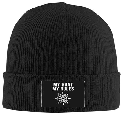 56 Beanie Mütze Mein Boot Meine Regeln Anker Strickmütze Unisex Beanie Hat Klassische Beanie Hut Für Alle Jahreszeiten Fischen Travel