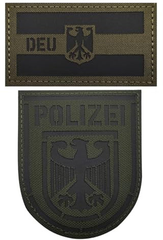 Toppa Riflettente A Infrarossi Con Bandiera Tedesca Deu, Toppa Morale Tattica In Nylon, Adatta Per Giubbotti Tattici E Caschi