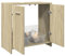 AJJHUUKI Möbelsets Badmöbel Sets Badezimmer Waschbecken Schrank Sonoma Eiche 60x33x60cm Holzwerkstoff