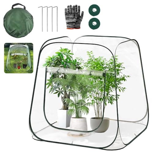 Tienda de protección de plantas Pop Up Invernadero Invernadero Invernadero Pequeño, Pequeño Invernadero para Plantas, Mini Invernadero para Balcón, Pequeña Tienda de Invierno para Proteger Plantas y