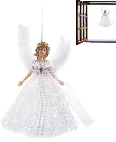 Generisch Weihnachtsbaumspitze für Weihnachtsengel – Engel-Baumspitze, Weiß, Klassisch, Winter, Baumspitze