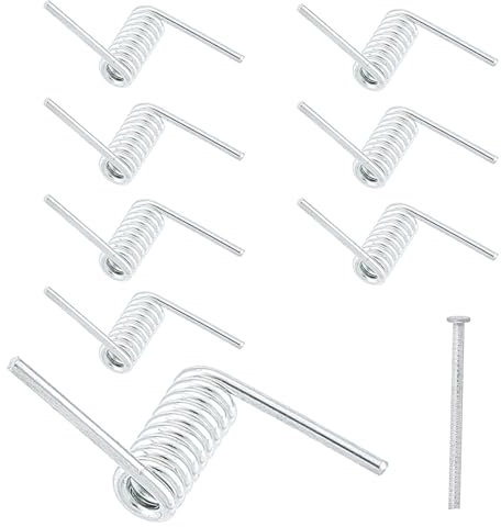NICENEEDED 8 pz. Molla di Ricambio per Fermaglio per Capelli, Molla A Clip con Asta Centrale, Parti di Riparazione del Morsetto A Ganascia Quadrata A Forcina