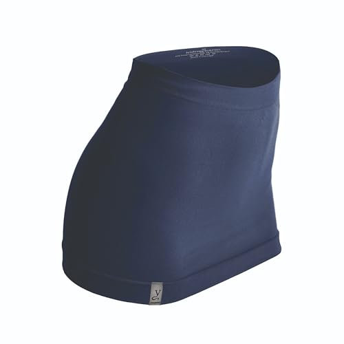 Tube Nierenwärmer Damen: Premium Rückenwärmer Rund-Strick, Bandeau-Top, Bauchwärmer & Rock, Für Alltag, Yoga & Sport, Shirtverlängerung, Stretch Schlauchrock, OEKO-TEX 100 (nautic blue, M)