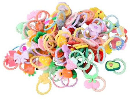 70 Piezas Gomas De Pelo, Bebé Niñas Cute Dibujos Animados Pelo Lazos, Banda Para Coleta, Accesorios Para El Cabello Para Niños Y Niñas Pequeñas