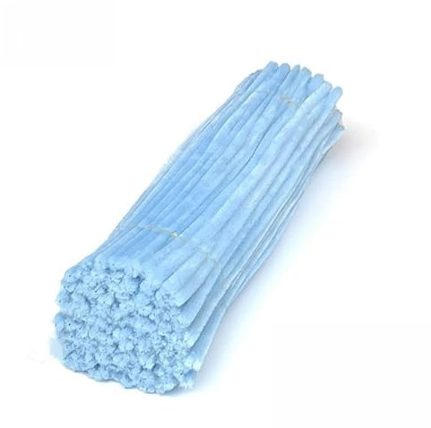 Pfeifenreiniger zum Basteln 100 Stück Chenilledraht Pfeifenputzer Lang 30 cm X 6mm Pipe Cleaner Basteln für DIY Handwerksprojekte (Blau)