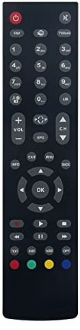 Ersetzte Fernbedienung Passend für Xoro Satellitenreceiver HRK 8910 HBB+, HRS 8820 IP, E-Sat HD-W5, Premio-Sat HD-W7,HRS-8820IP,HRK-8910HBB+