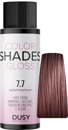 Dusy Color Shades 7.7 mittelblond braun 60ml | erfrischt die bestehende Haarfarbe | ammoniakfreie Gel-Cremetönung