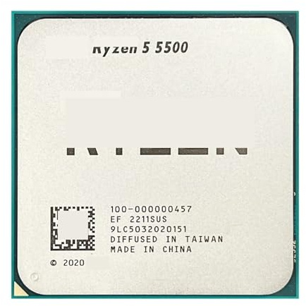 Procesador de CPU R-yzen 5 5500 6 núcleos 12 Hilos 3,6 GHz hasta 4,2 GHz AM4 Socket Gaming Streaming No Incluye refrigerador