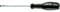 HAZET 803-40 Slot Profile Trinamic Screwdriver with Burnished Tips - Chrome-Plated