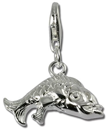 SilberDream Charm 925 Echt Silber Anhänger Fische Sternzeichen FC7103 Silber Charmsschmuckanhänger