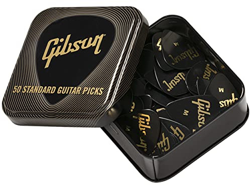 Gibson Plektrum Standard Thin Pick Tin 50 Standard Picks - Plektren Set